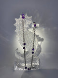 Amethyst Stainless Chain Necklace