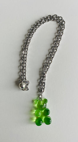 Green Gummy Bear Necklace