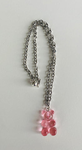 Pink gummy Bear Necklace