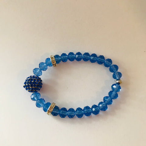 Blue Bling Bracelet