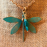 Dragon Fly with Turquoise Dangle