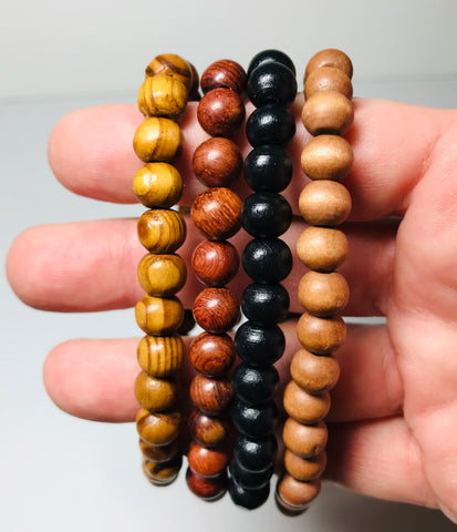 This item is unavailable - Etsy | Wood bead bracelet, Mens beaded bracelets,  Simple bracelets