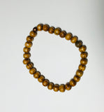 Men's Tan Striated Wooden Bracelet