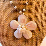 Mother Pearl Flower Necklace