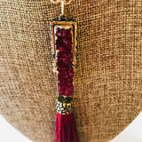 Red Tassel Necklace