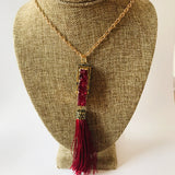 Red Tassel Necklace